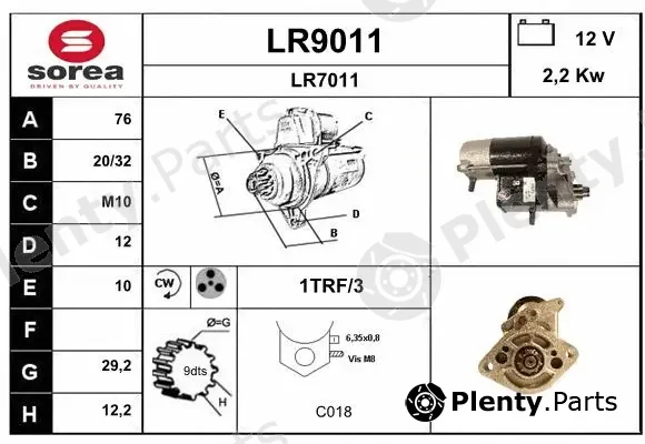 Snra LR9011 — Starter