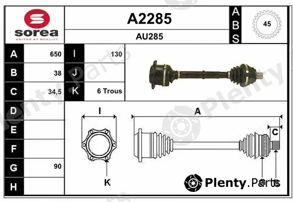 Snra A2285 — Drive Shaft