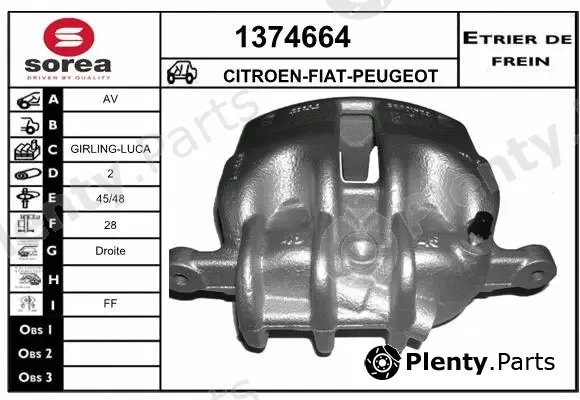 Snra 1374664 — Brake Caliper
