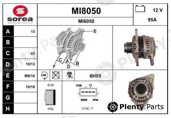 Snra MI8050 — Alternator