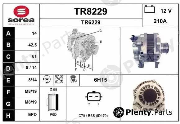 Snra TR8229 — Alternator