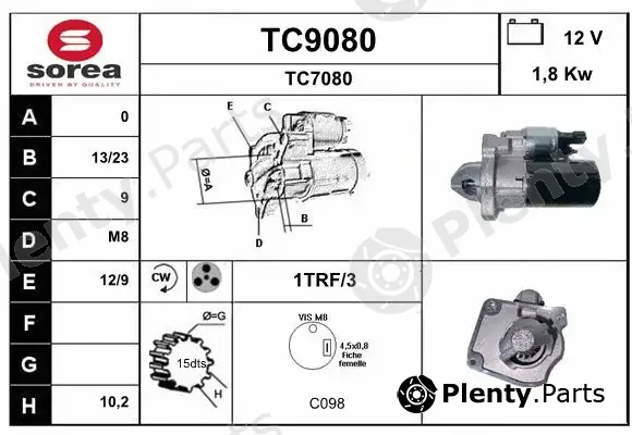 Snra TC9080 — Starter
