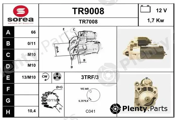 Snra TR9008 — Starter