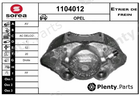 Snra 1104012 — Brake Caliper