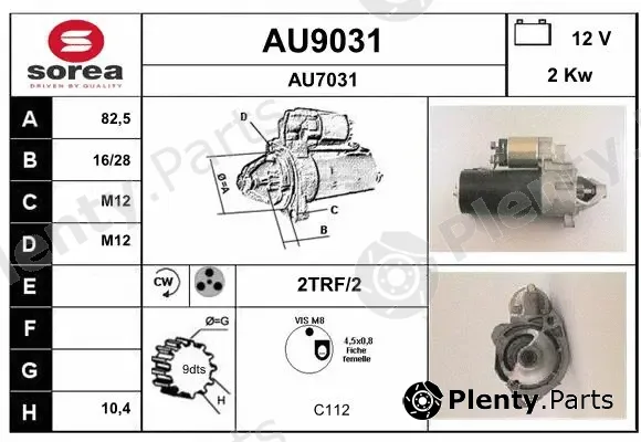 Snra AU9031 — Starter