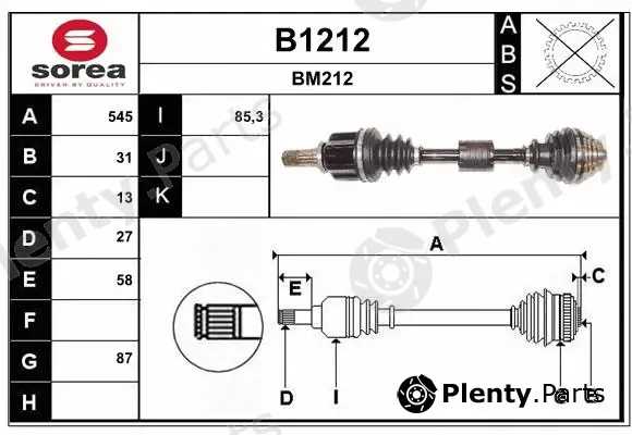 Snra B1212 — Drive Shaft