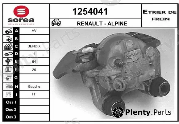 Snra 1254041 — Brake Caliper
