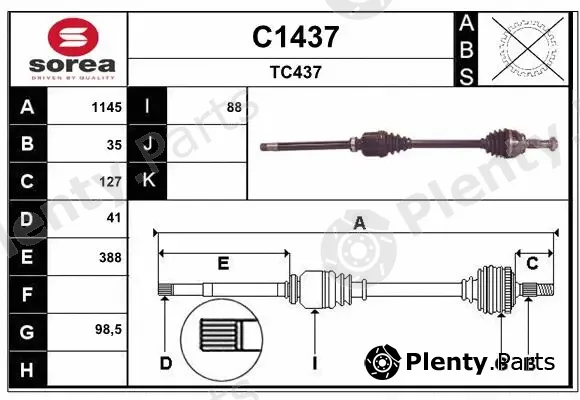 Snra C1437 — Drive Shaft