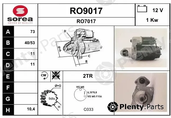 Snra RO9017 — Starter