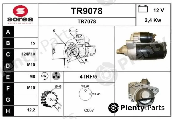 Snra TR9078 — Starter