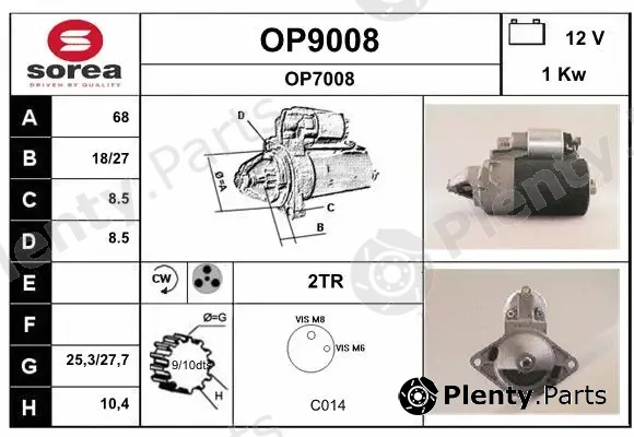Snra OP9008 — Starter