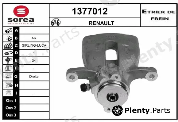 Snra 1377012 — Brake Caliper