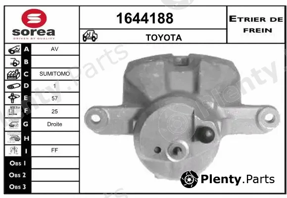Snra 1644188 — Brake Caliper