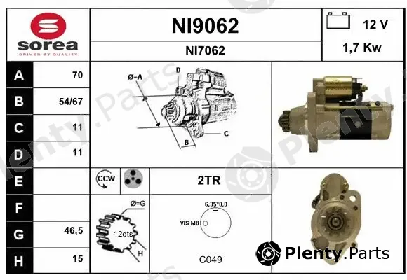 Snra NI9062 — Starter
