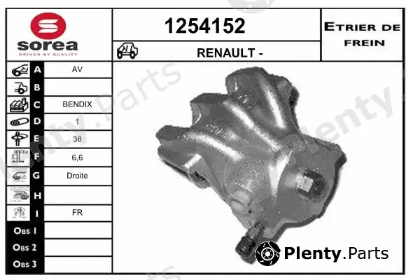 Snra 1254152 — Brake Caliper