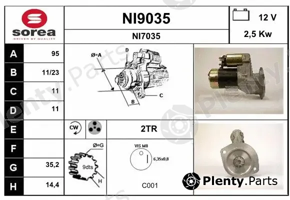 Snra NI9035 — Starter