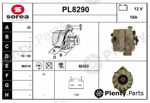 Snra PL8290 — Alternator