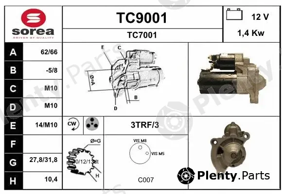 Snra TC9001 — Starter