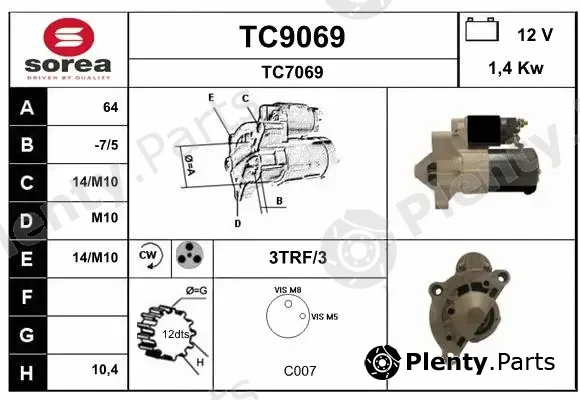 Snra TC9069 — Starter