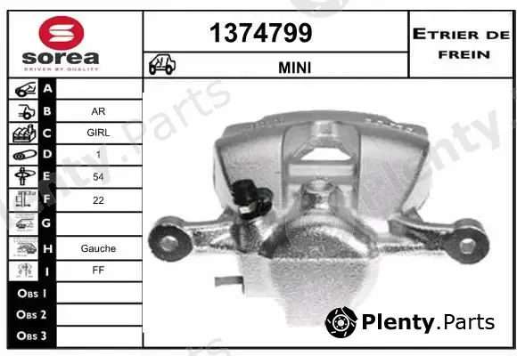 Snra 1374799 — Brake Caliper