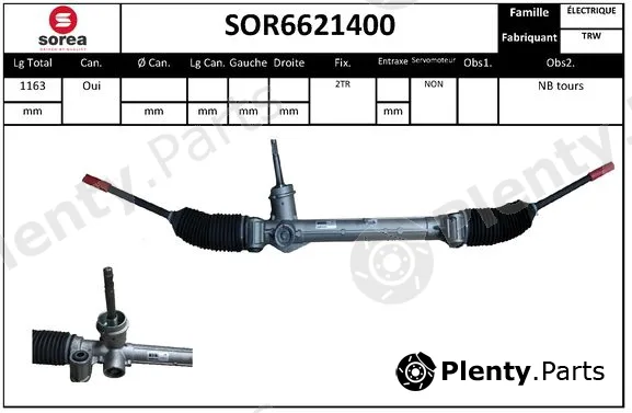 Snra SOR6621400 — Steering Gear