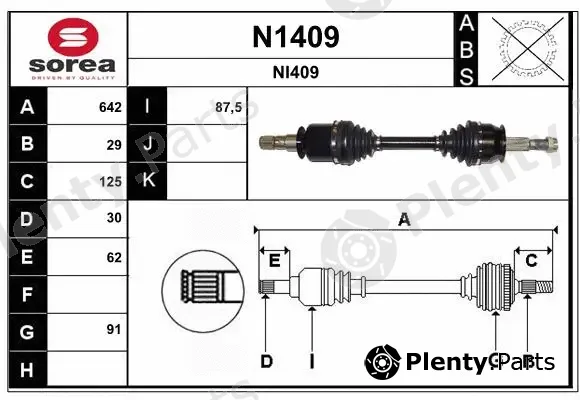 Snra N1409 — Drive Shaft