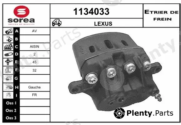 Snra 1134033 — Brake Caliper