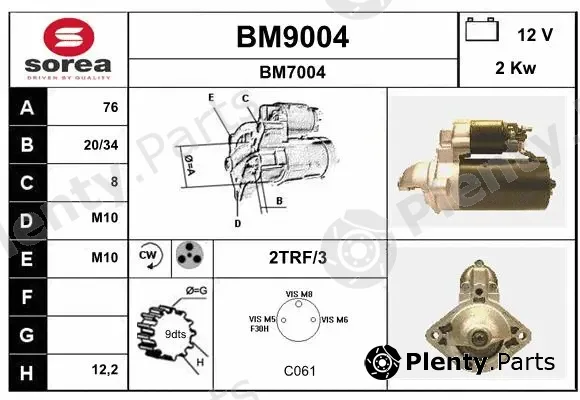 Snra BM9004 — Starter