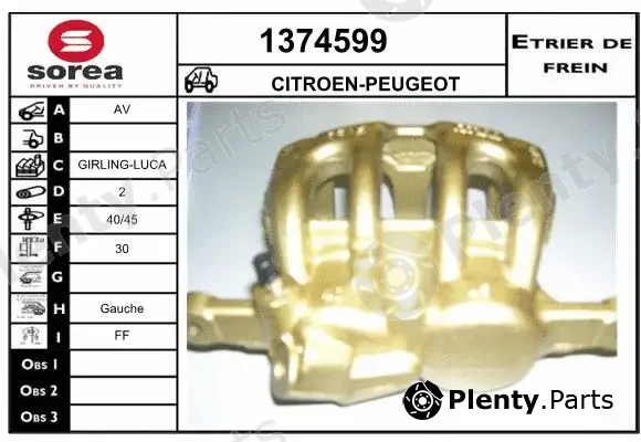 Snra 1374599 — Brake Caliper
