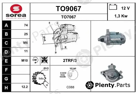 Snra TO9067 — Starter