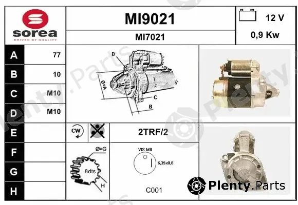 Snra MI9021 — Starter