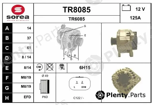 Snra TR8085 — Alternator