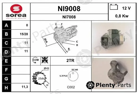 Snra NI9008 — Starter