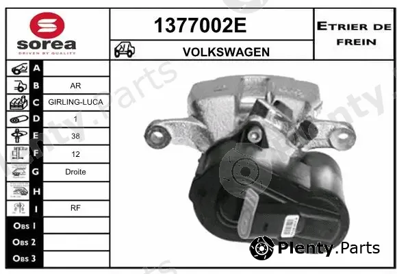 Snra 1377002E — Brake Caliper