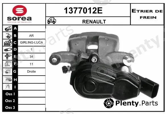 Snra 1377012E — Brake Caliper