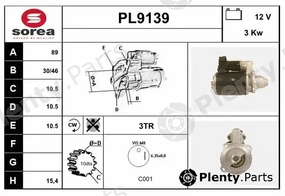 Snra PL9139 — Starter