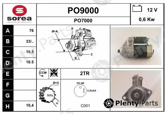 Snra PO9000 — Starter