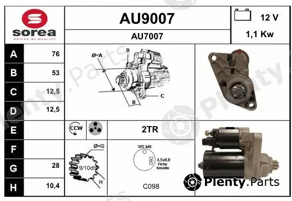 Snra AU9007 — Starter