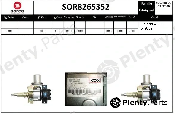 Snra SOR8265352 — Steering Column