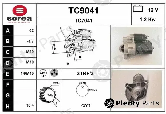 Snra TC9041 — Starter