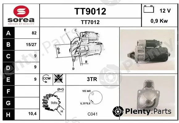 Snra TT9012 — Starter