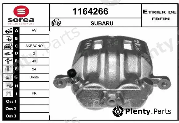 Snra 1164266 — Brake Caliper