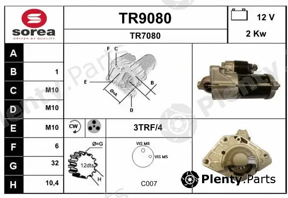 Snra TR9080 — Starter