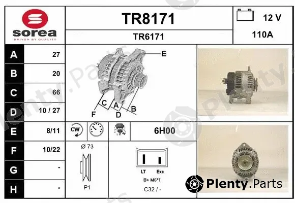 Snra TR8171 — Alternator