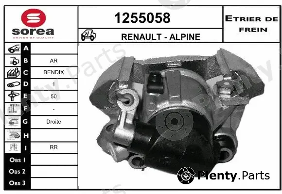 Snra 1255058 — Brake Caliper