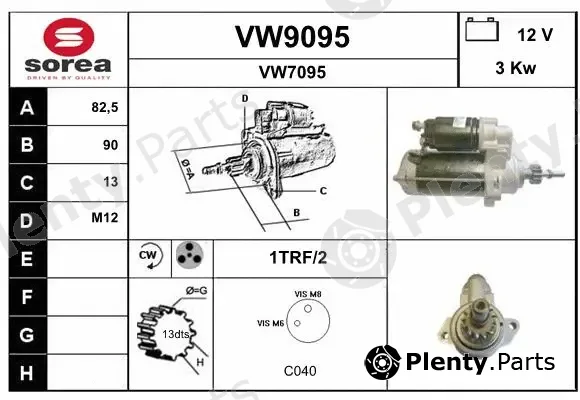 Snra VW9095 — Starter