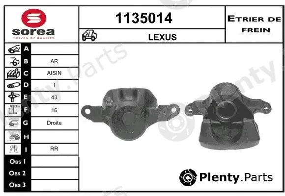 Snra 1135014 — Brake Caliper