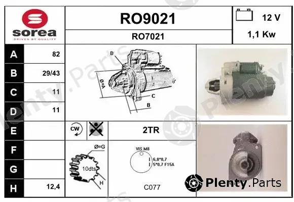 Snra RO9021 — Starter