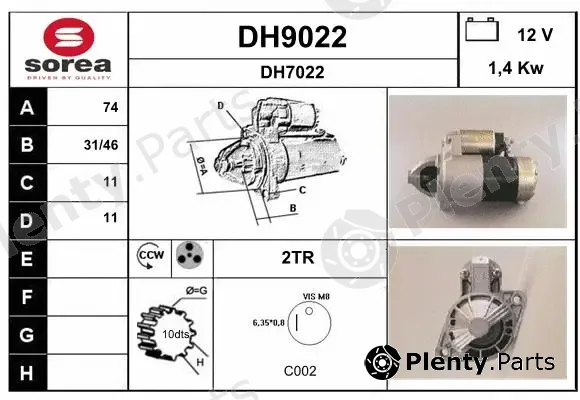 Snra DH9022 — Starter