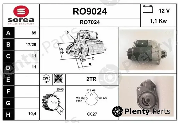 Snra RO9024 — Starter